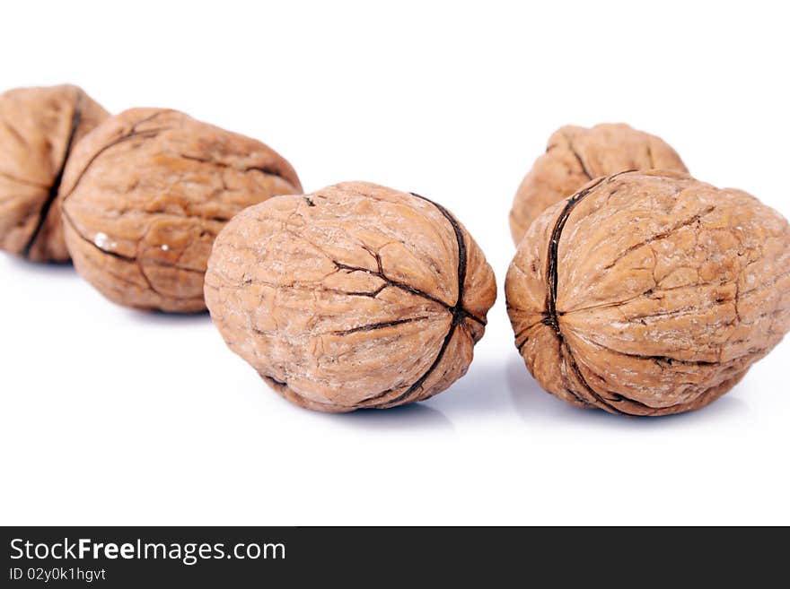 Walnut isolated in white background