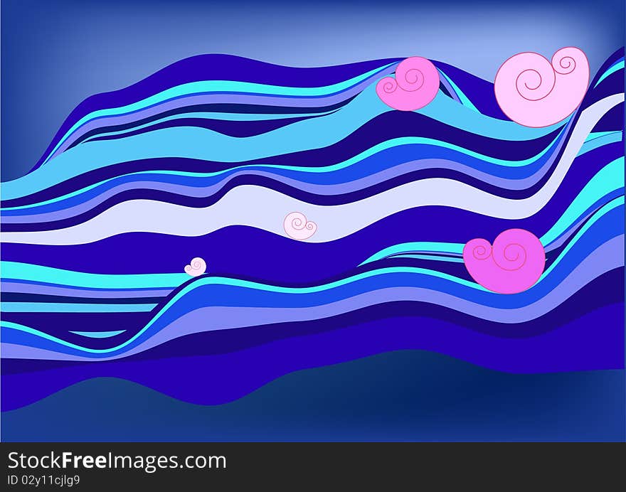 Colorful wave background for your website