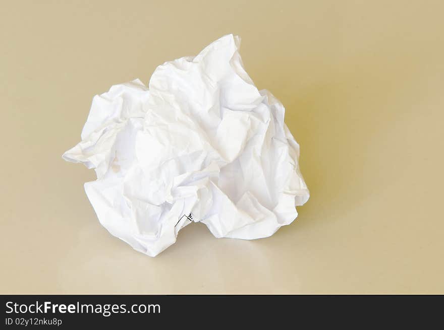 Crumpled paper