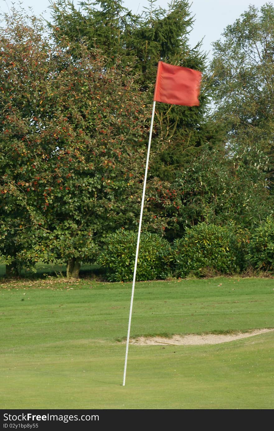 An hole in a Golf field in Belgium. An hole in a Golf field in Belgium