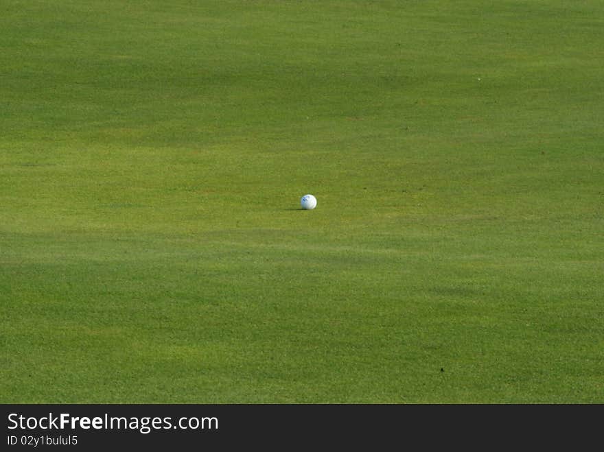 An hole in a Golf field in Belgium