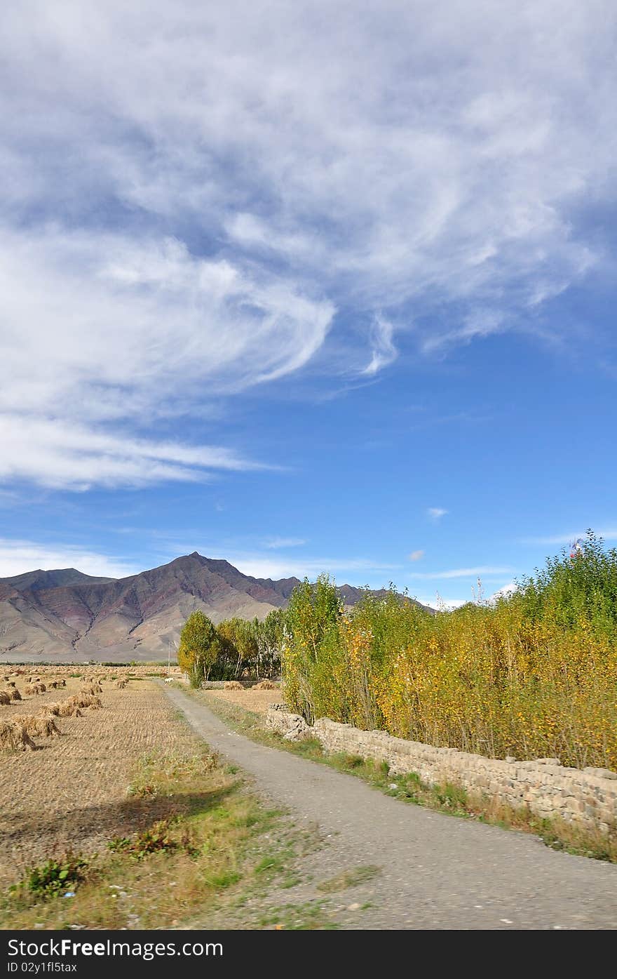 The highway of tibet is wide,open and opaque.What a beautiful landscape. The highway of tibet is wide,open and opaque.What a beautiful landscape.