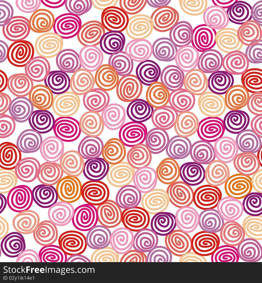 Seamless texture with colorful flowers. Vector illustration.