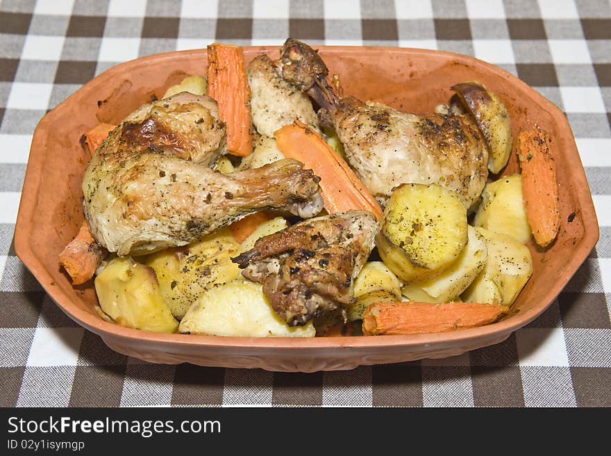 Roasted chicken