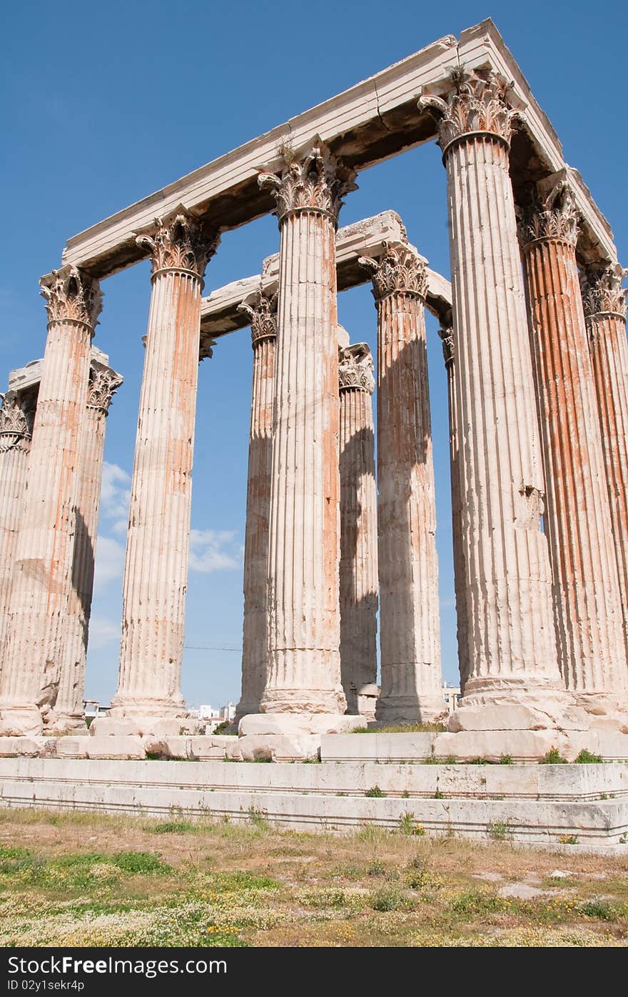 Temple of Olypian Zeus in Athens