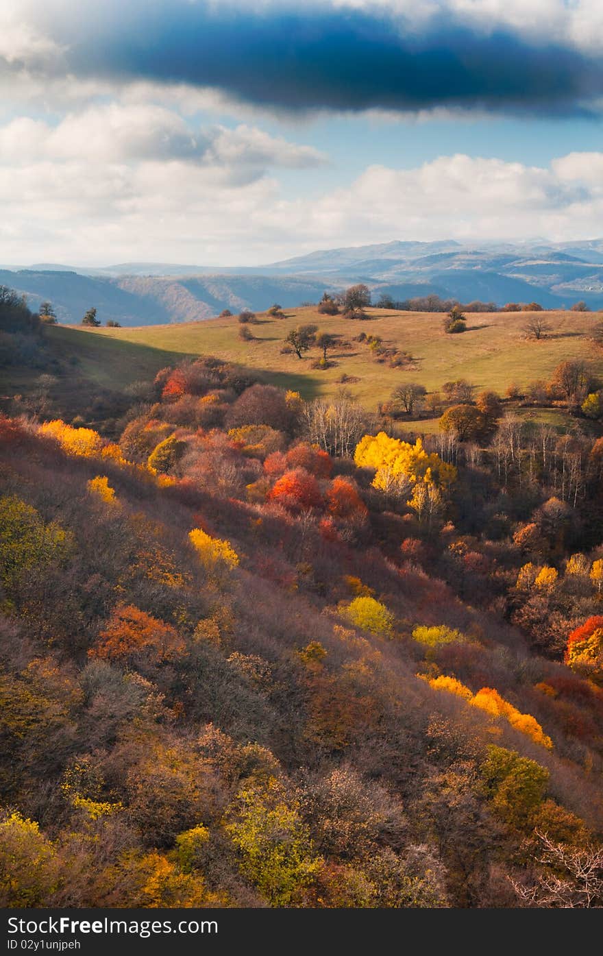 Vast Colors of Trees in Autumn, nearby Tsveri , Georgia. Vast Colors of Trees in Autumn, nearby Tsveri , Georgia