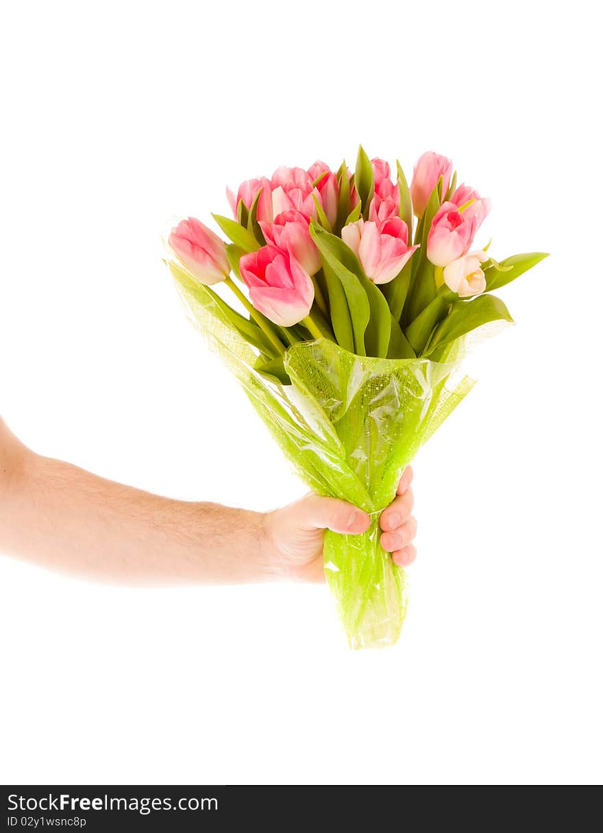 Hand Holding Flowers