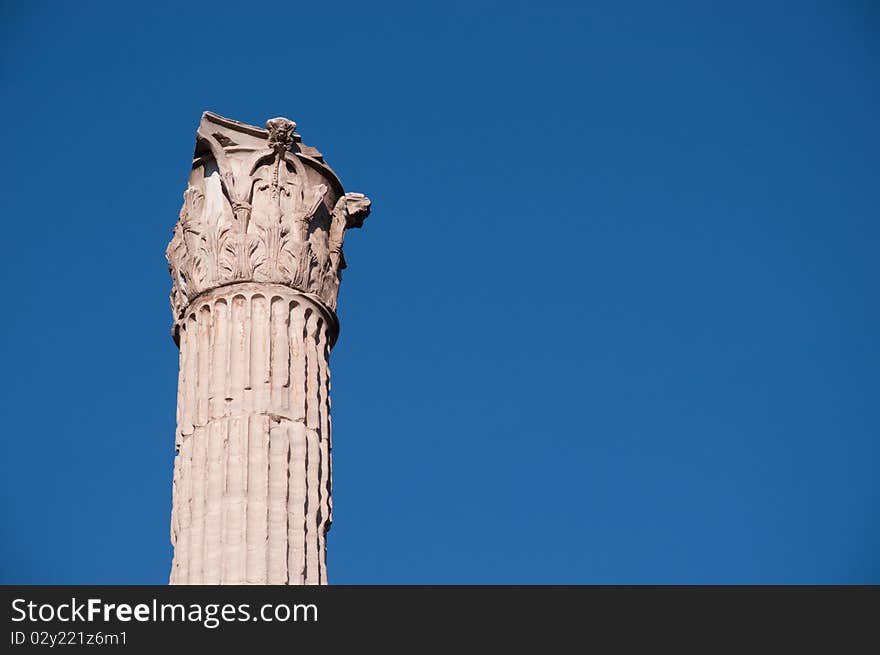 Part of an ancient temple on the Forum Romanum, Rome. Part of an ancient temple on the Forum Romanum, Rome.