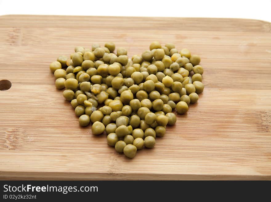 Heart from peas