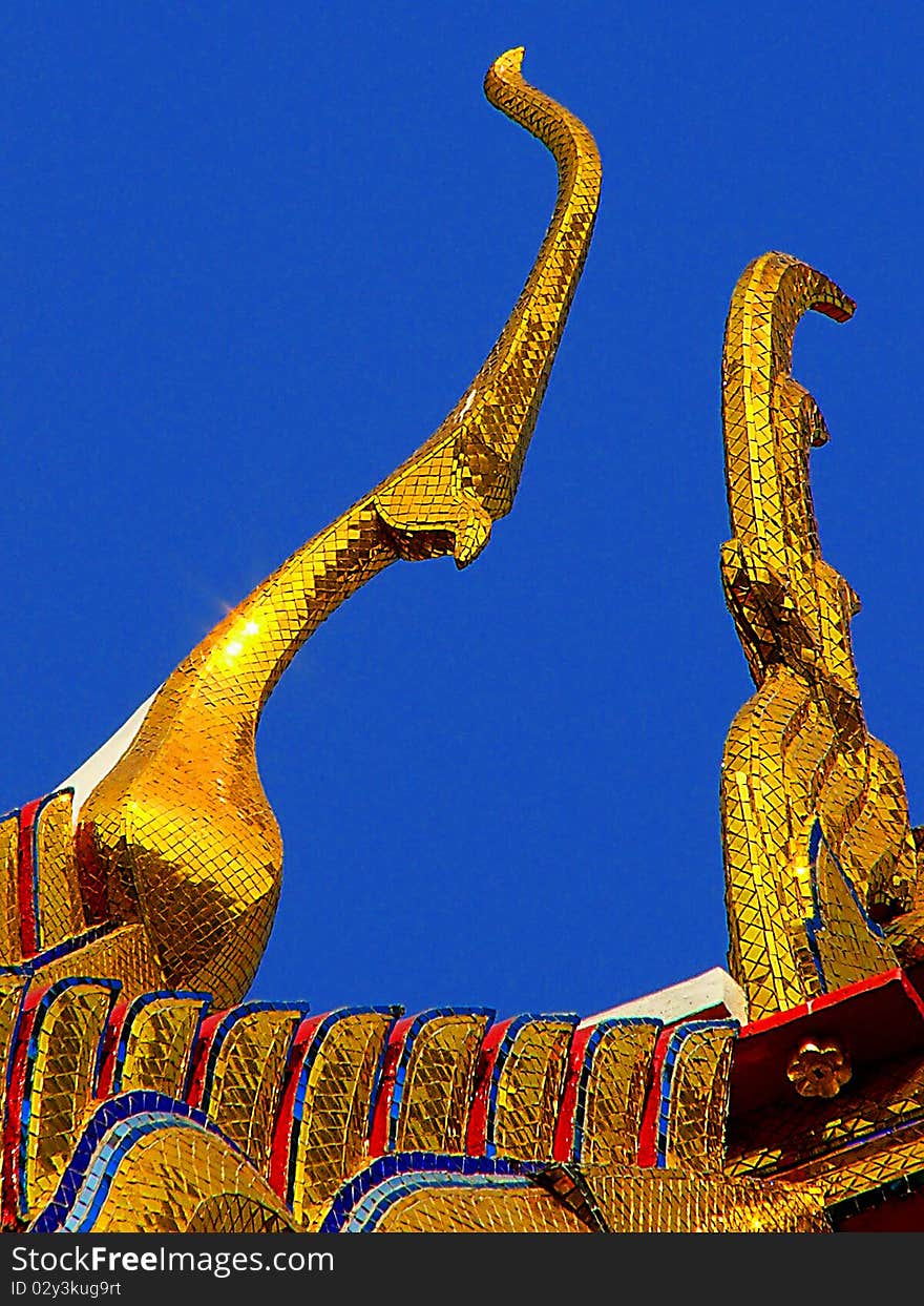 Roof Buddhist temple Thailand
Thai Art and Asian art.