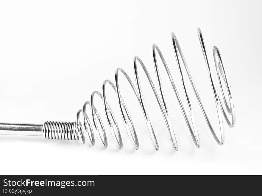 Stainless whisk wire isolated