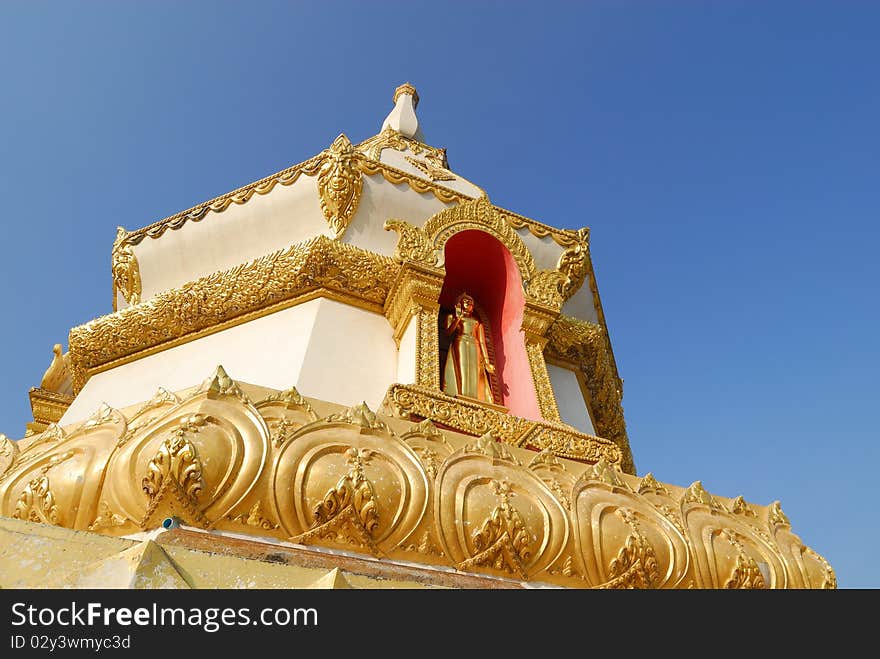 Pagoda and buddha image