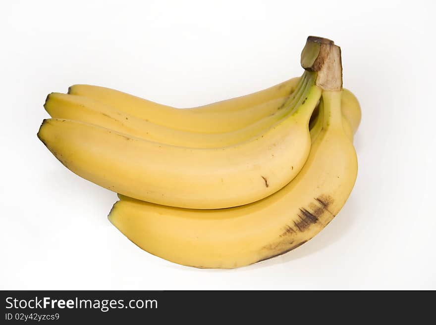 Banana isolated on white with clipping path