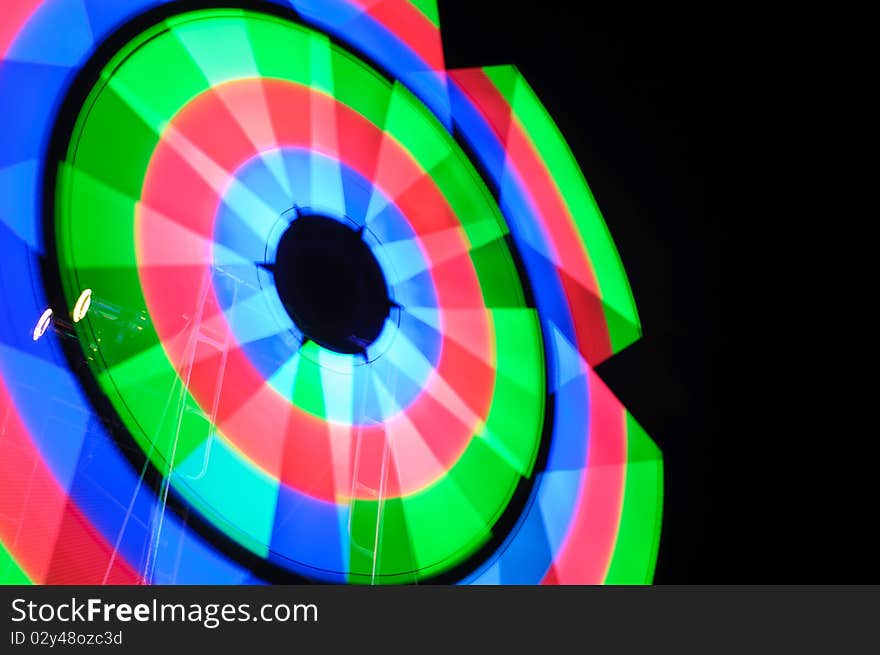 Abstract and colorful neon lamps, Bangkok, Thailand. Abstract and colorful neon lamps, Bangkok, Thailand.