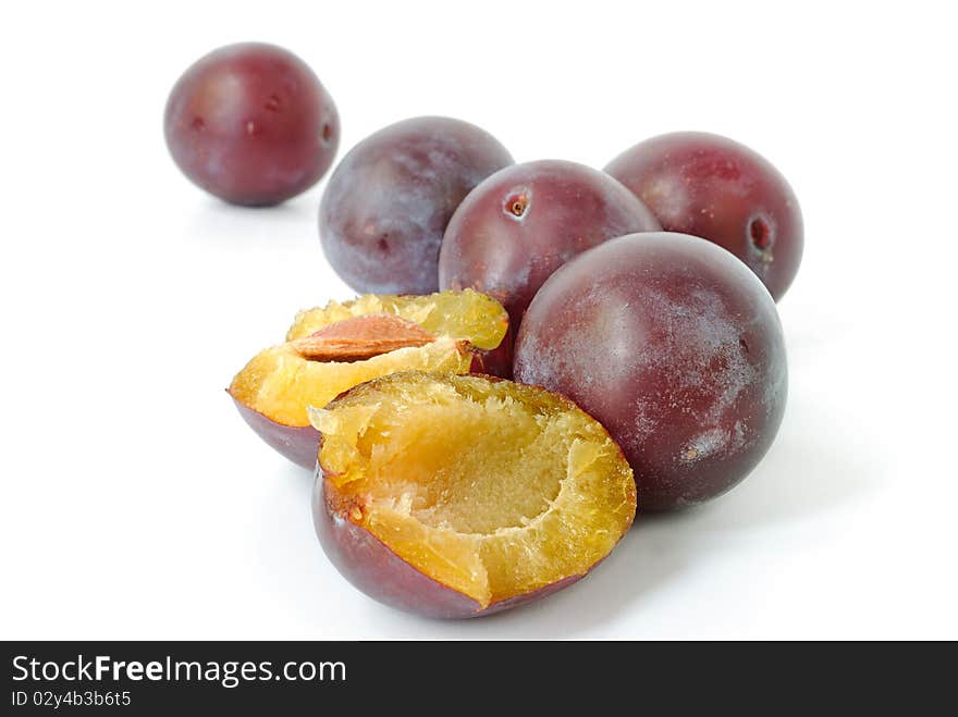 Fresh plums