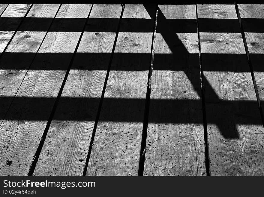 Weathered aged wooden plank