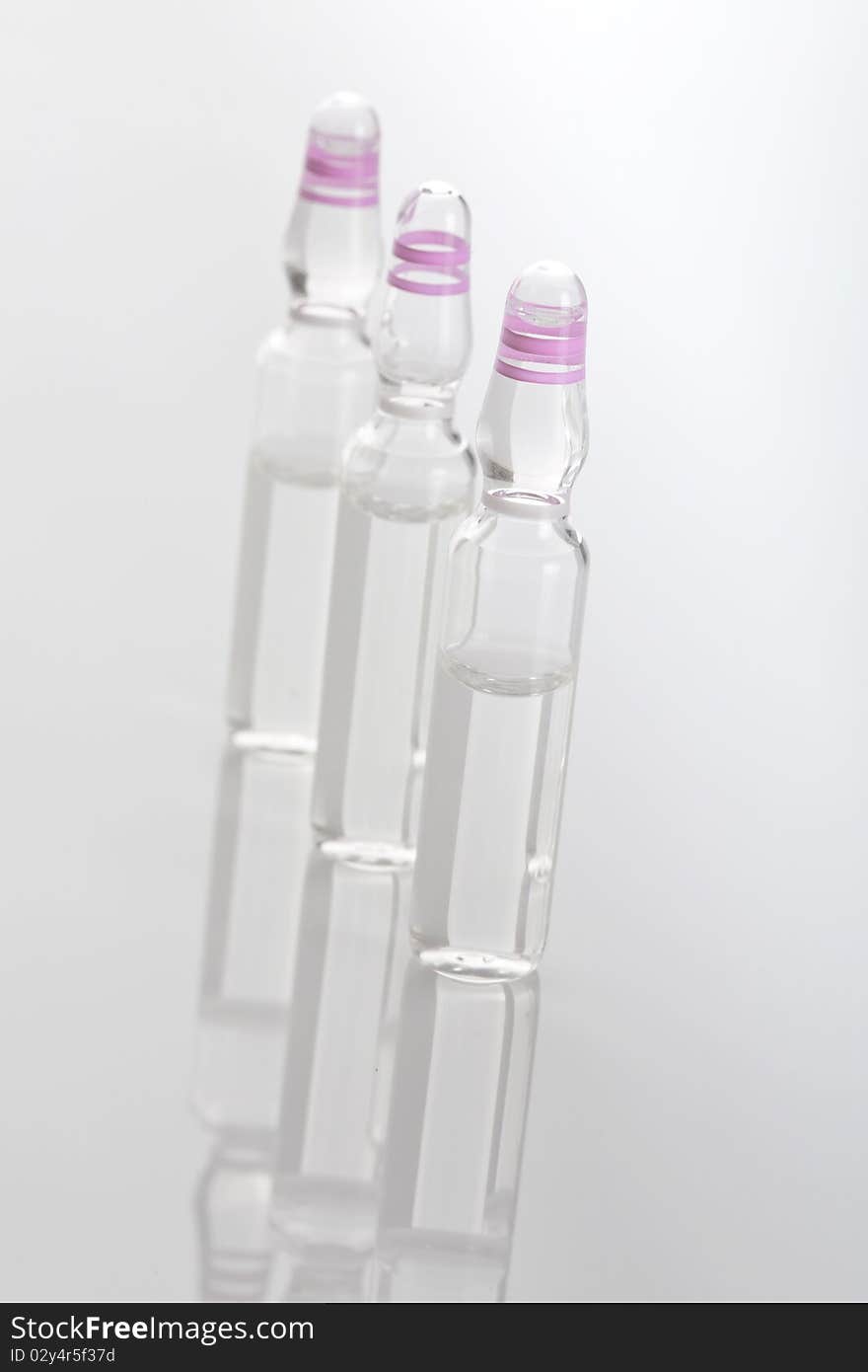 Three Medical Vials