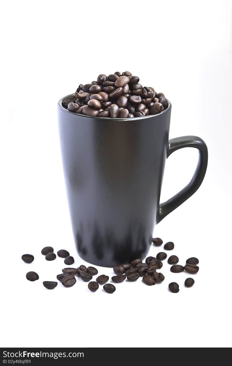 Cup With Coffee Beans