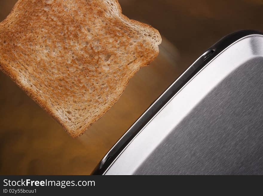 A toaster and a special bread for toast.