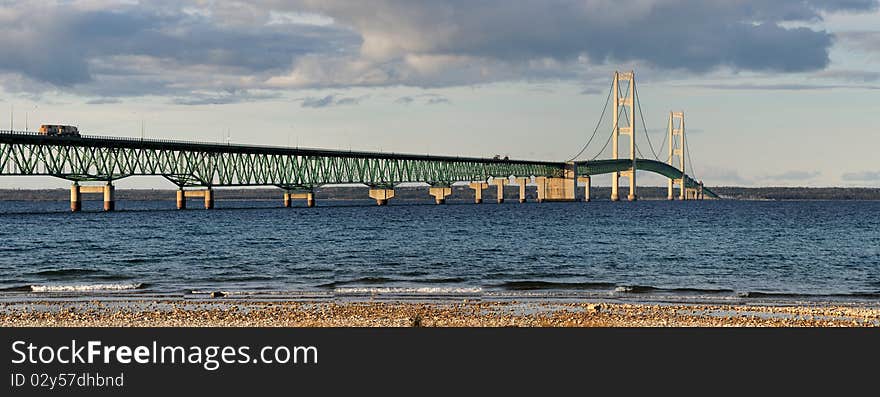 Mackinac Bridge panoramic