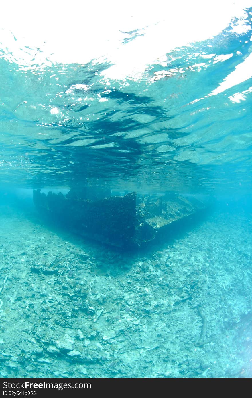 The Remains of the Lara shipwreck