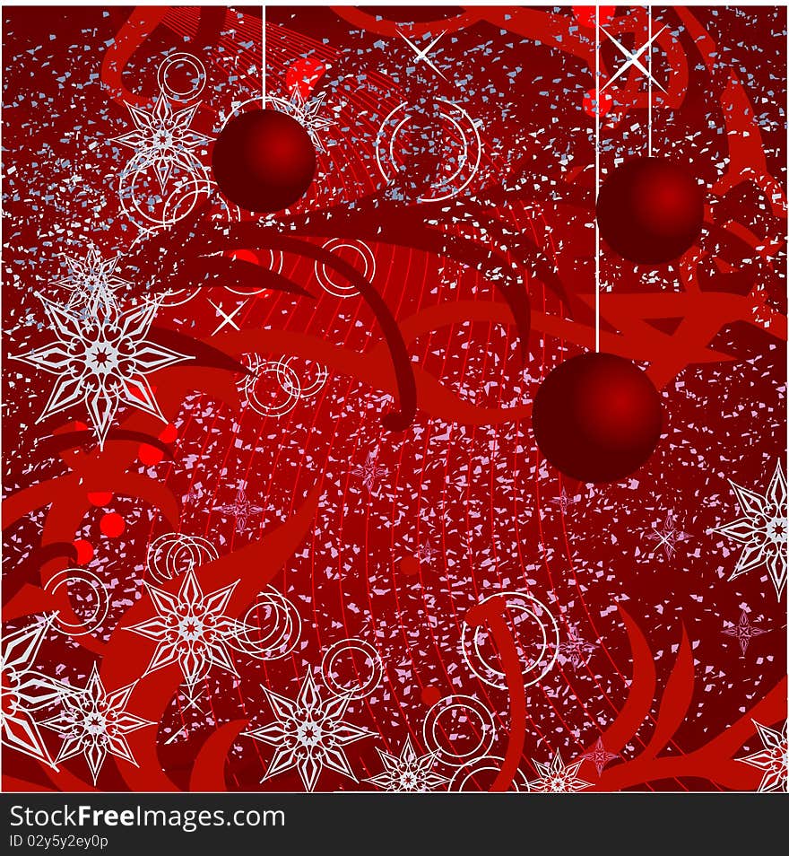 New Year's background. Vector illustration. New Year's background. Vector illustration.