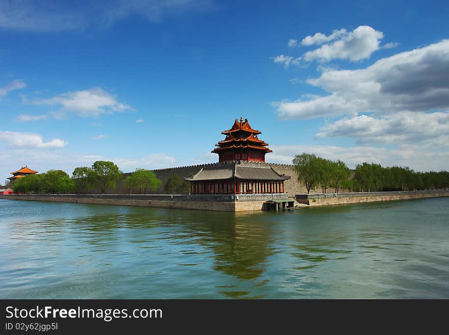 Corner of the Imperial Palace's(Chinese Forbidden City). Corner of the Imperial Palace's(Chinese Forbidden City)