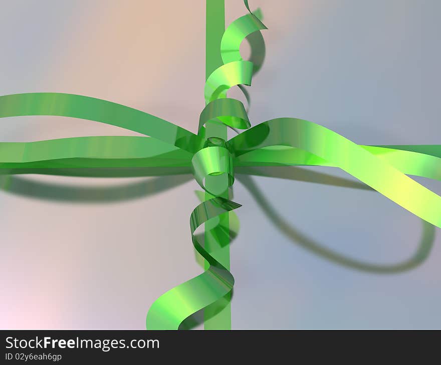 3D-modelled gift representing notions such as christmas, birthday, festive season, consumerism and celebration of an event