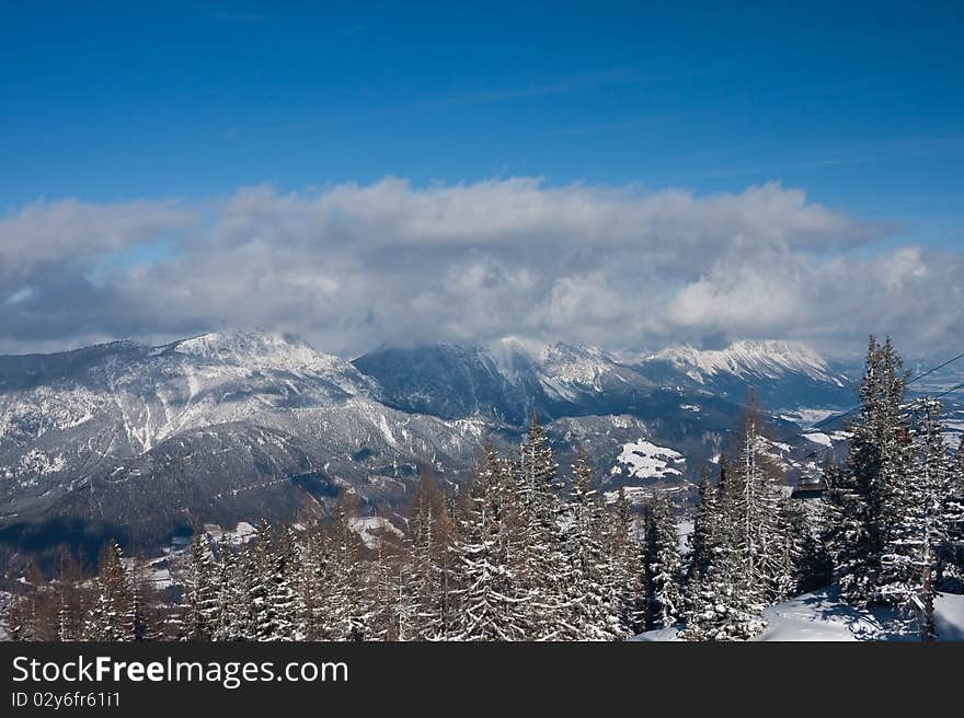 Ski resort Schladming . Austria