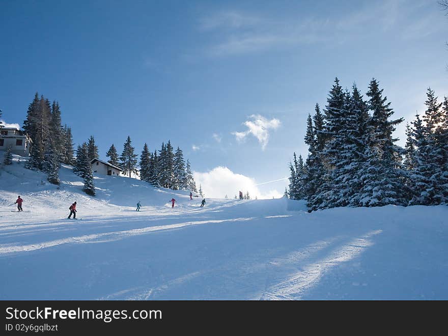 The ski resort  Schladming . Austria. The ski resort  Schladming . Austria