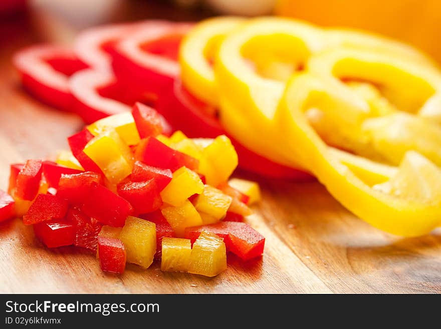 Red And Yellow Peppers