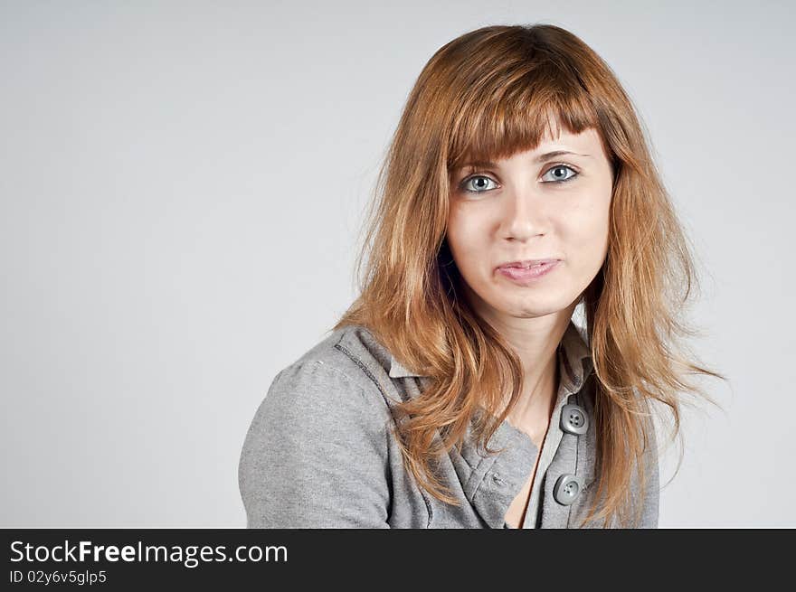 Portrait Of Blonde Girl