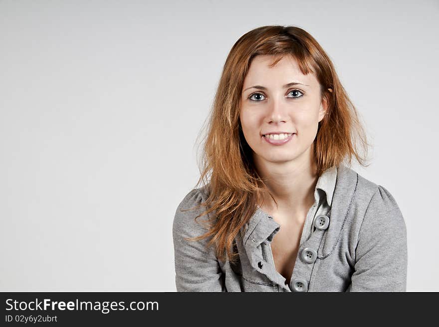 Portrait of blonde girl