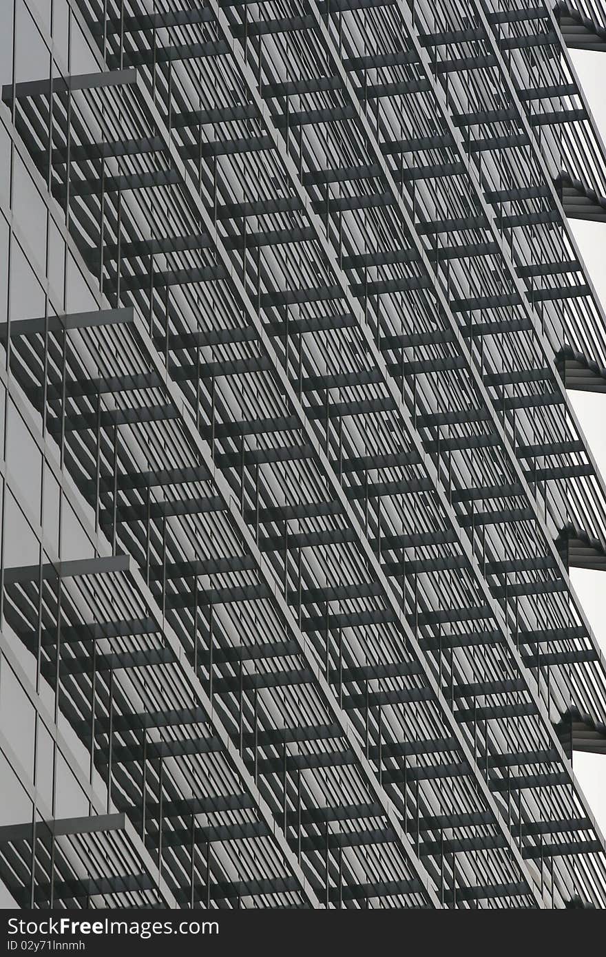 Facade of modern building  in sao paulo brazil