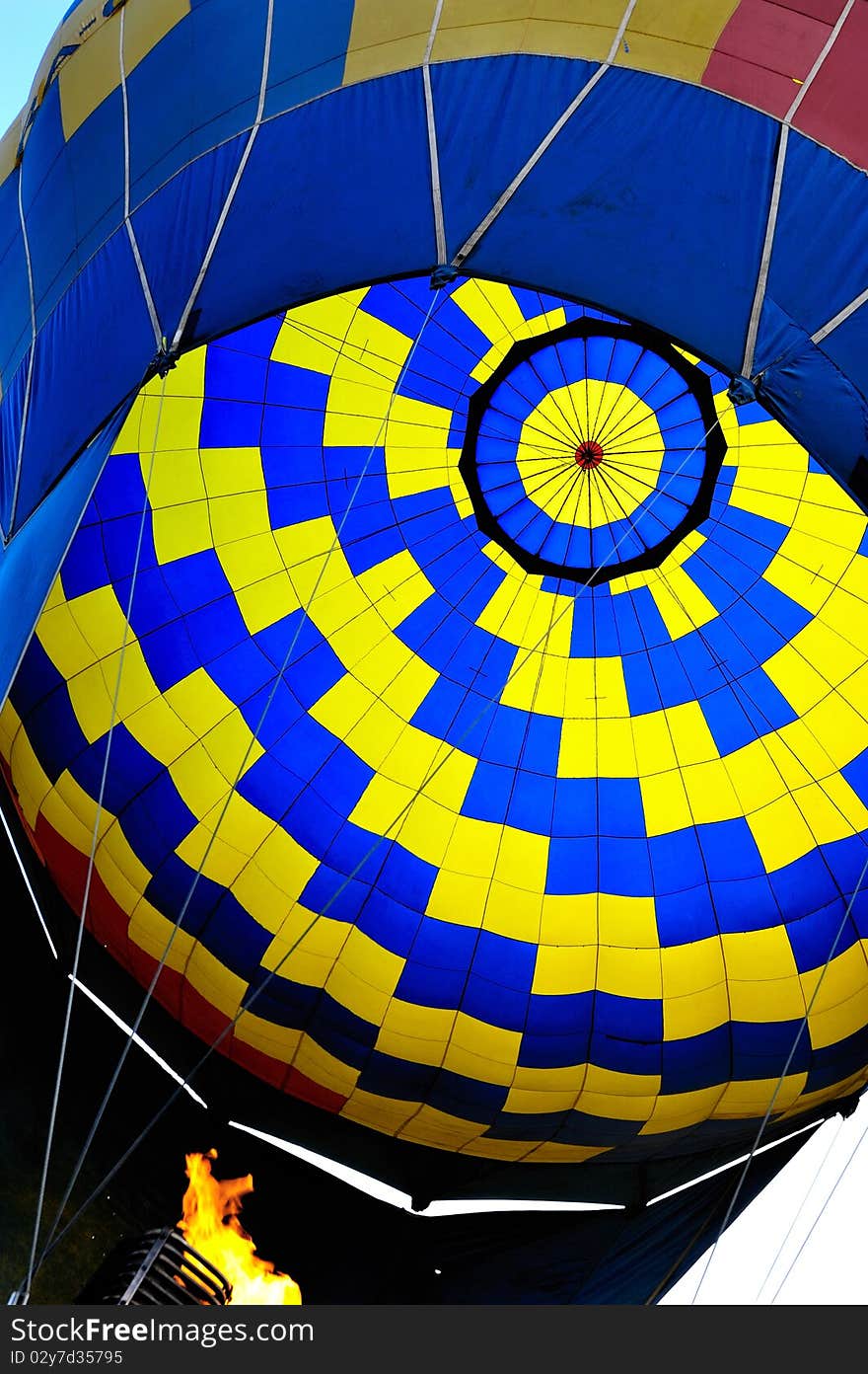 Hot air balloon - sport activity peoples