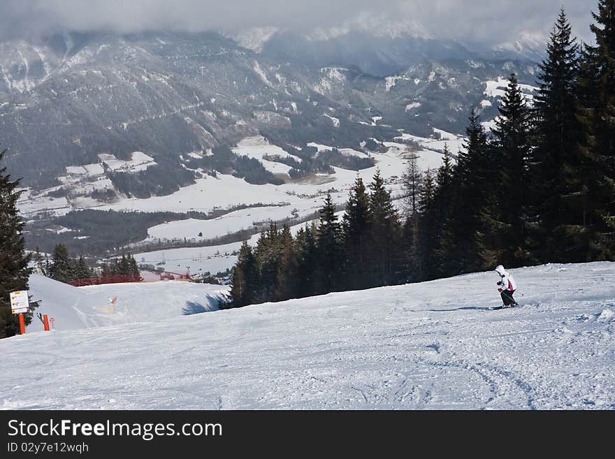 Ski resort Schladming . Austria