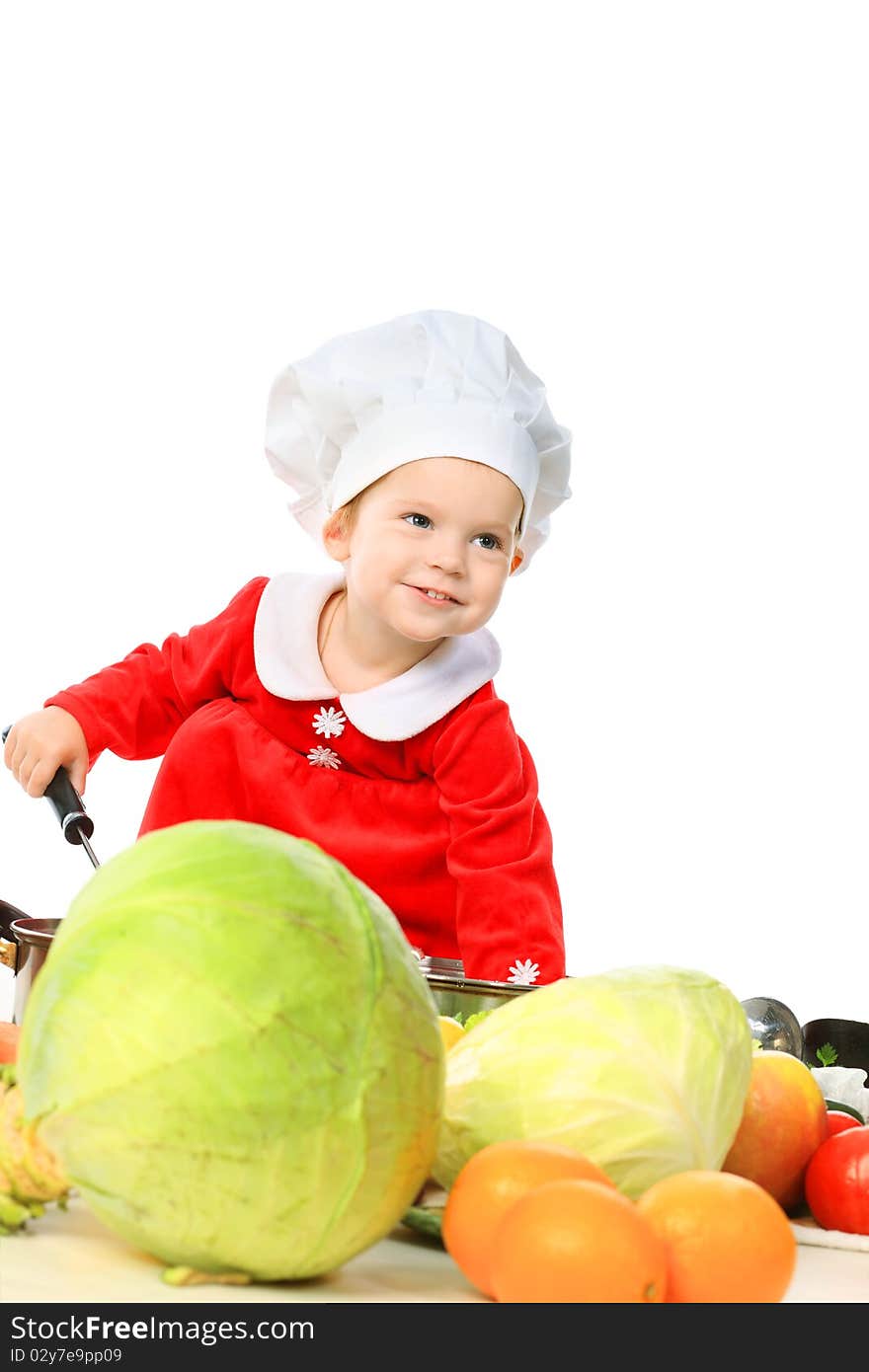 Little cook: fruits and baby food. Little cook: fruits and baby food