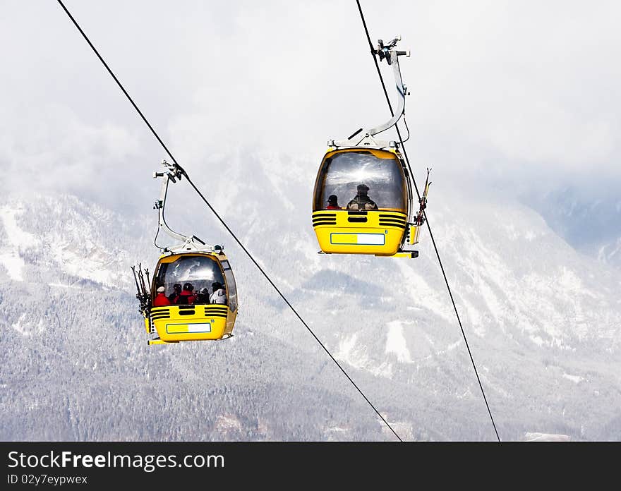 The ski resort Schladming . Austria. The ski resort Schladming . Austria