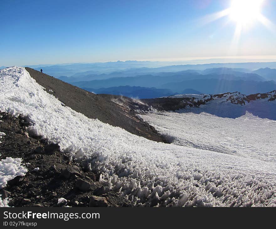 Crater at Mount Rainier Summit