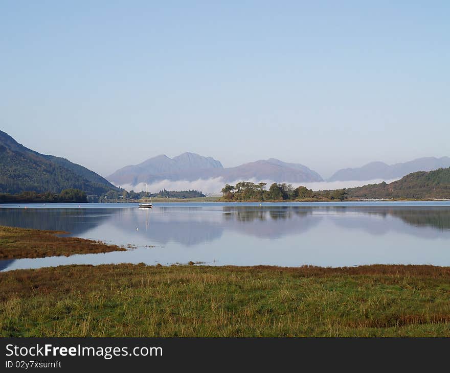 Lake at Scotland (Loch Leven)