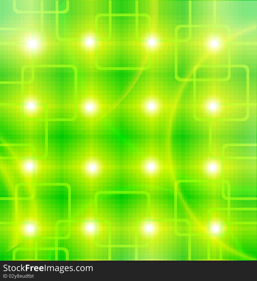 Glowing yellow-green abstract background