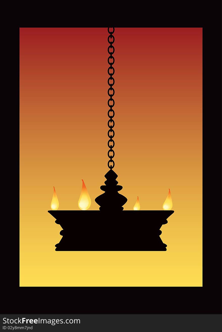 Temple lamp