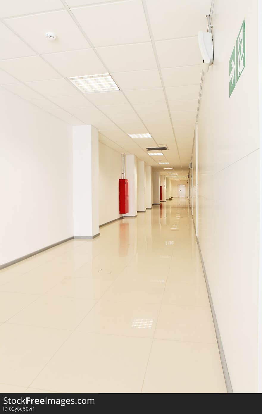 Corridor in the office building