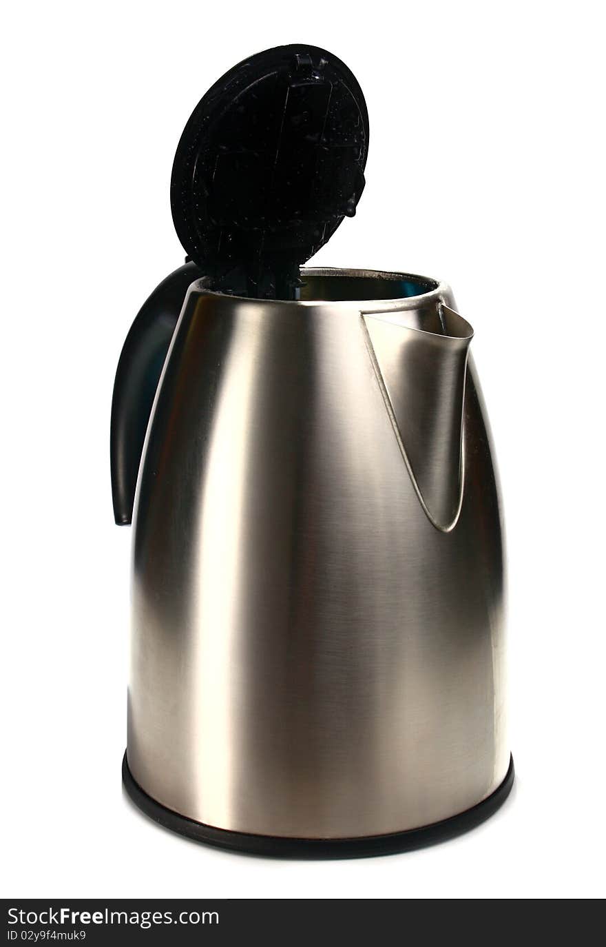 Electric Kettle With An Open Lid