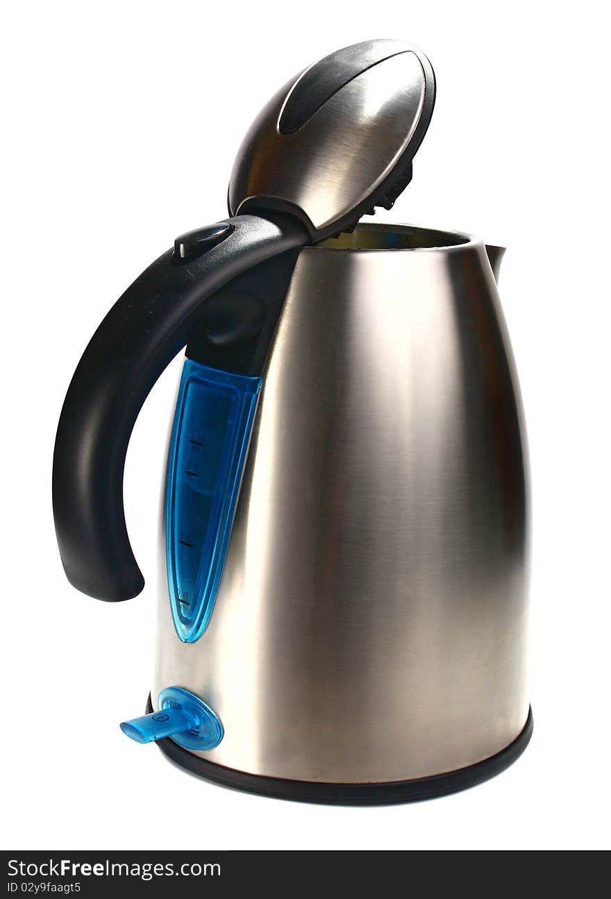 Electric Kettle With An Open Lid