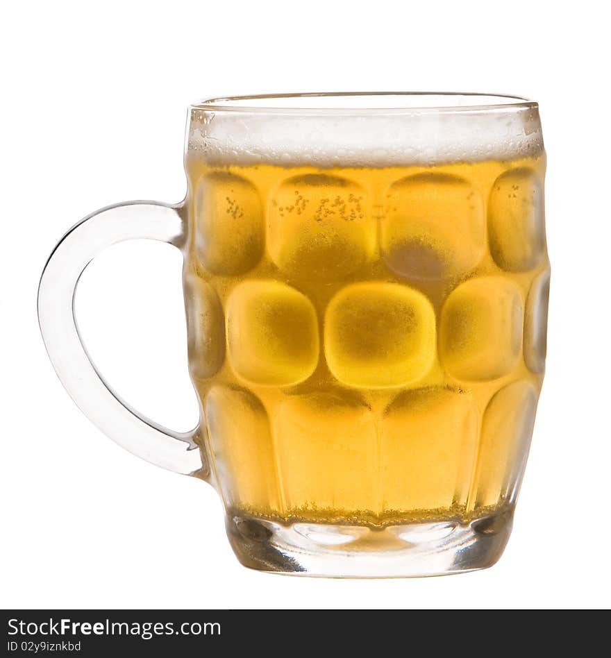 Beer Glass Isolated On White