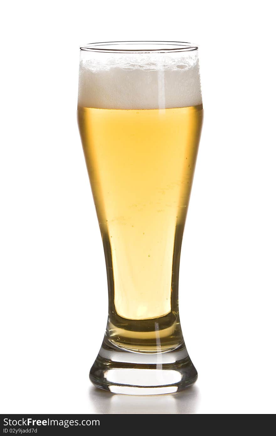 Beer Glass Isolated On White