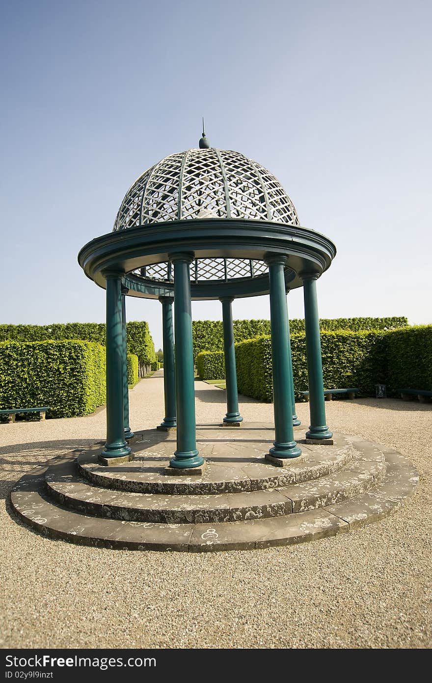 Pavillon at herrenhausen baroque gardens in hannover