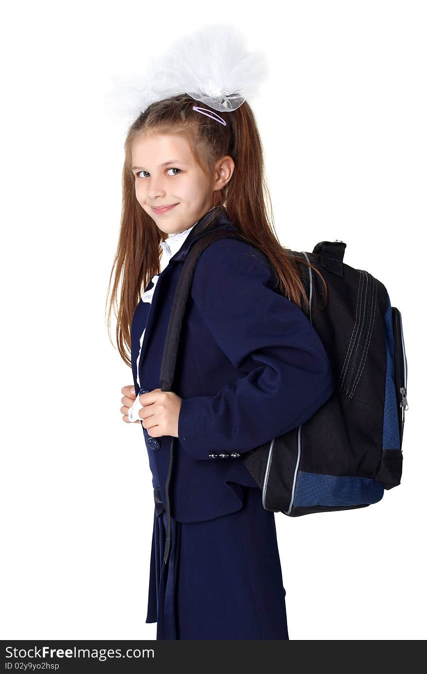 Schoogirl With Backpack