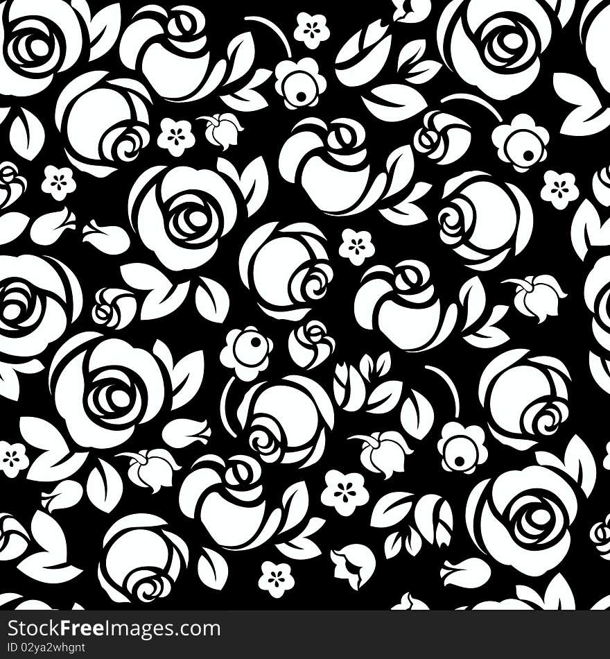 Colorful seamless with flowers pattern. Colorful seamless with flowers pattern